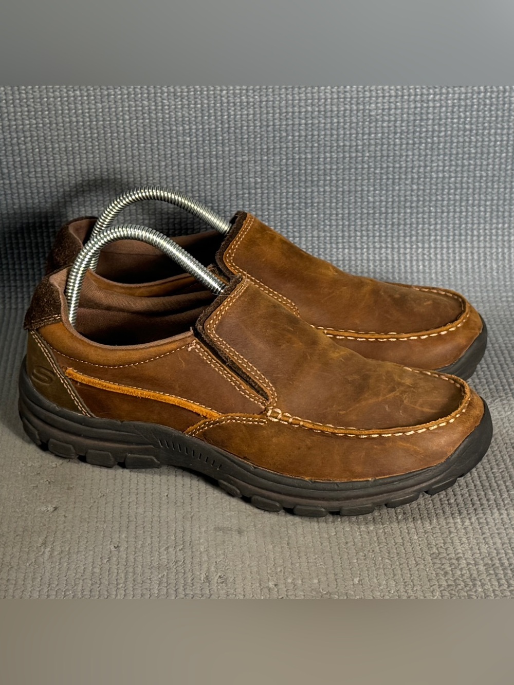 Skechers Men's USA Braver Rayland Moc Toe Slip On Shoes Size 7.5